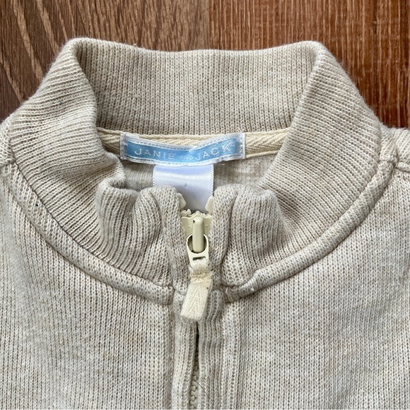 Janie and Jack Cream Oatmeal Surf School Cotton Pullover Top 18-24 Months - Picture 7 of 7